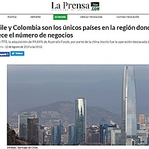 Chile y Colombia son los nicos pases en la regin donde crece el nmero de negocios